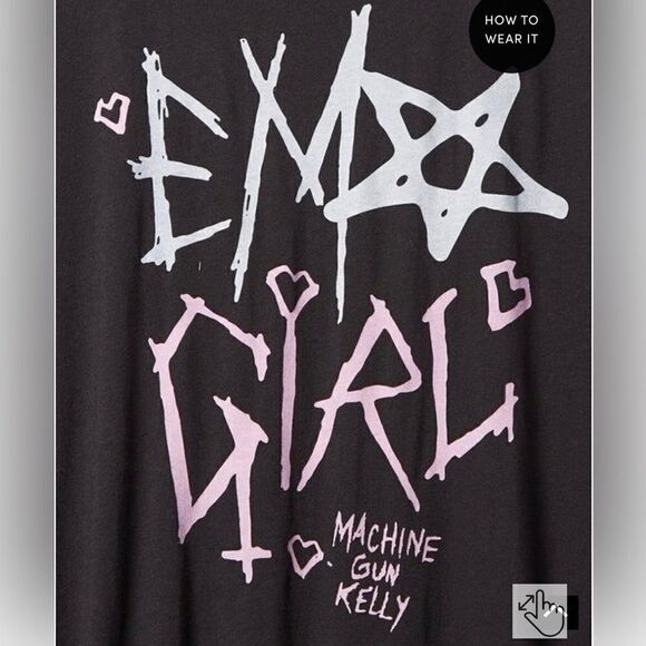 Torrid Women’s Plus Machine Gun Kelly Graphic Design T-Shirt Top - Picture 4 of 4